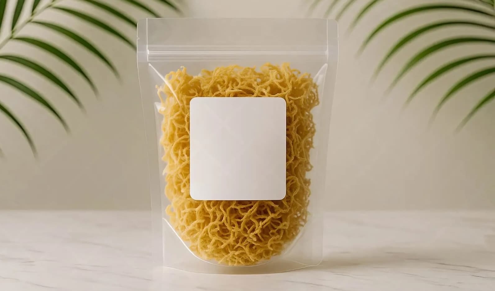 Premium dried sea moss wholesale packaging for business resale